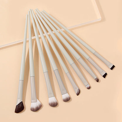 9PCS Professional Eye Makeup Brush Set Ultra Thin Eyeliner Nose Contour Smudge Nylon Brushes K