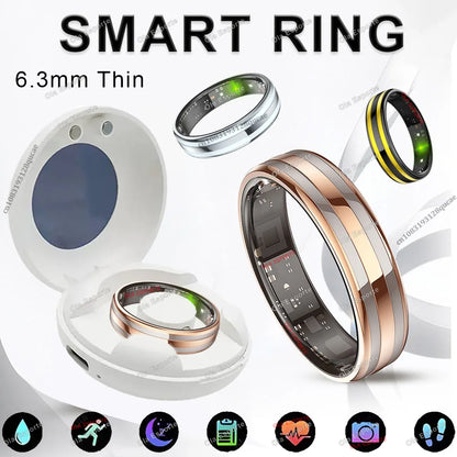 Smart Ring Fitness Tracker Heart Rate Sleep Monitor Waterproof for Android iOS