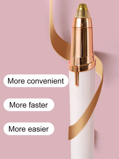 2-in-1 Electric Eyebrow Trimmer & Nose Hair Remover – Portable Facial Grooming Tool