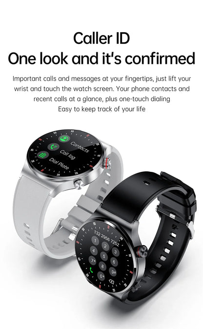 Men’s Bluetooth Call Smart Watch with GPS – AMOLED Full Screen Fitness Tracker for iOS & Android
