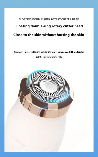 Electric Hair Trimmer for Women – Waterproof, Painless Razor for Bikini, Arms, Legs, and Face Hair Removal