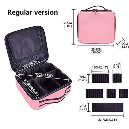 Professional Makeup Case Travel Cosmetic Organizer Waterproof Beauty Storage Bag