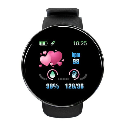 XMSJ Smart Watch Fitness Tracker | Heart Rate & Sleep Monitor | Activity Tracker | Round Touch Screen | Android & iOS
