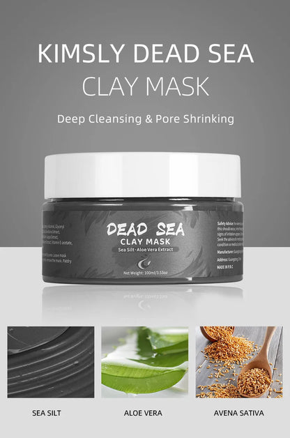 Turmeric, Green Tea, Rose & Avocado Clay Facial Mask – Hydrating, Brightening & Blackhead Removal Mud Skincare Treatment