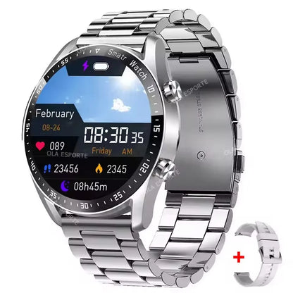 Men’s Bluetooth Call Smart Watch with GPS – AMOLED Full Screen Fitness Tracker for iOS & Android