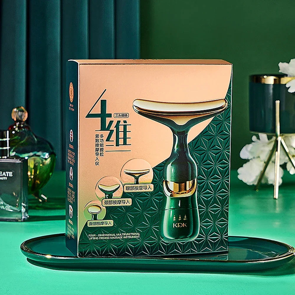 3-in-1 Facial Beauty Massager – Skin Toning Tool for Face, Neck & Eyes