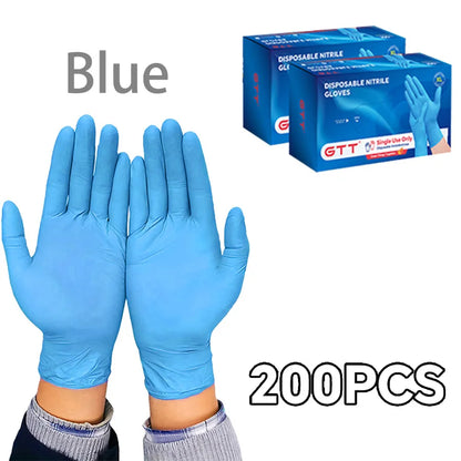 200/400 PCS Black Disposable Neoprene Gloves Powder Free Latex Free Cleaning Gloves