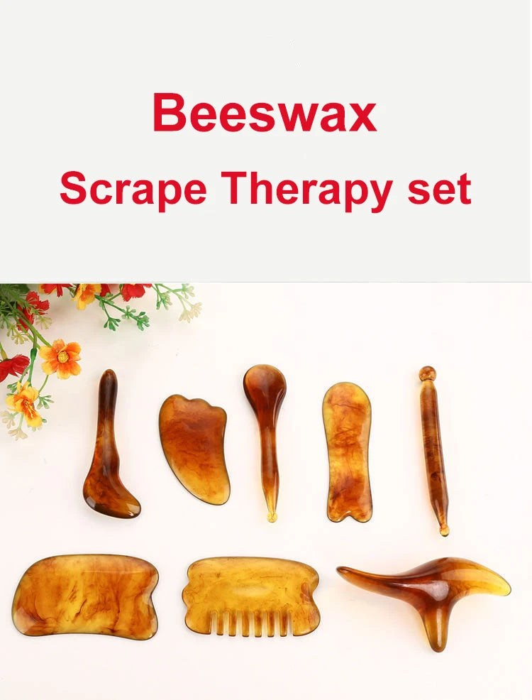 7-Piece Gua Sha Massage Tool Set – Face, Neck & Body Scraping Boards for Skin Care & Relaxation