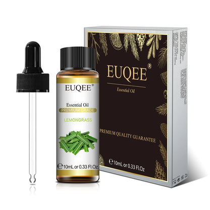 EUQEE 10ml Natural Plant Essential Oil with Dropper – Pure Lavender, Jasmine, Eucalyptus, Vanilla Oils for Diffuser, Humidifier, Aromatherapy
