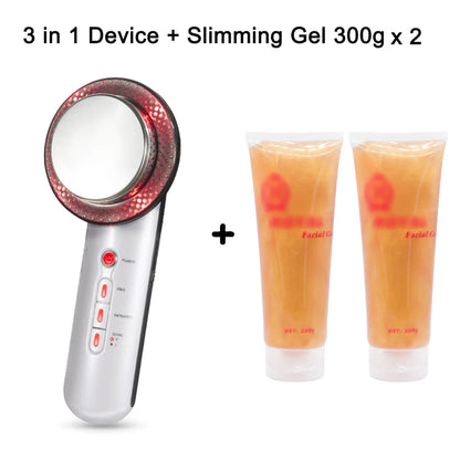 3-in-1 Ultrasonic Body Massager & Skin Firming Device – Microcurrent & Infrared