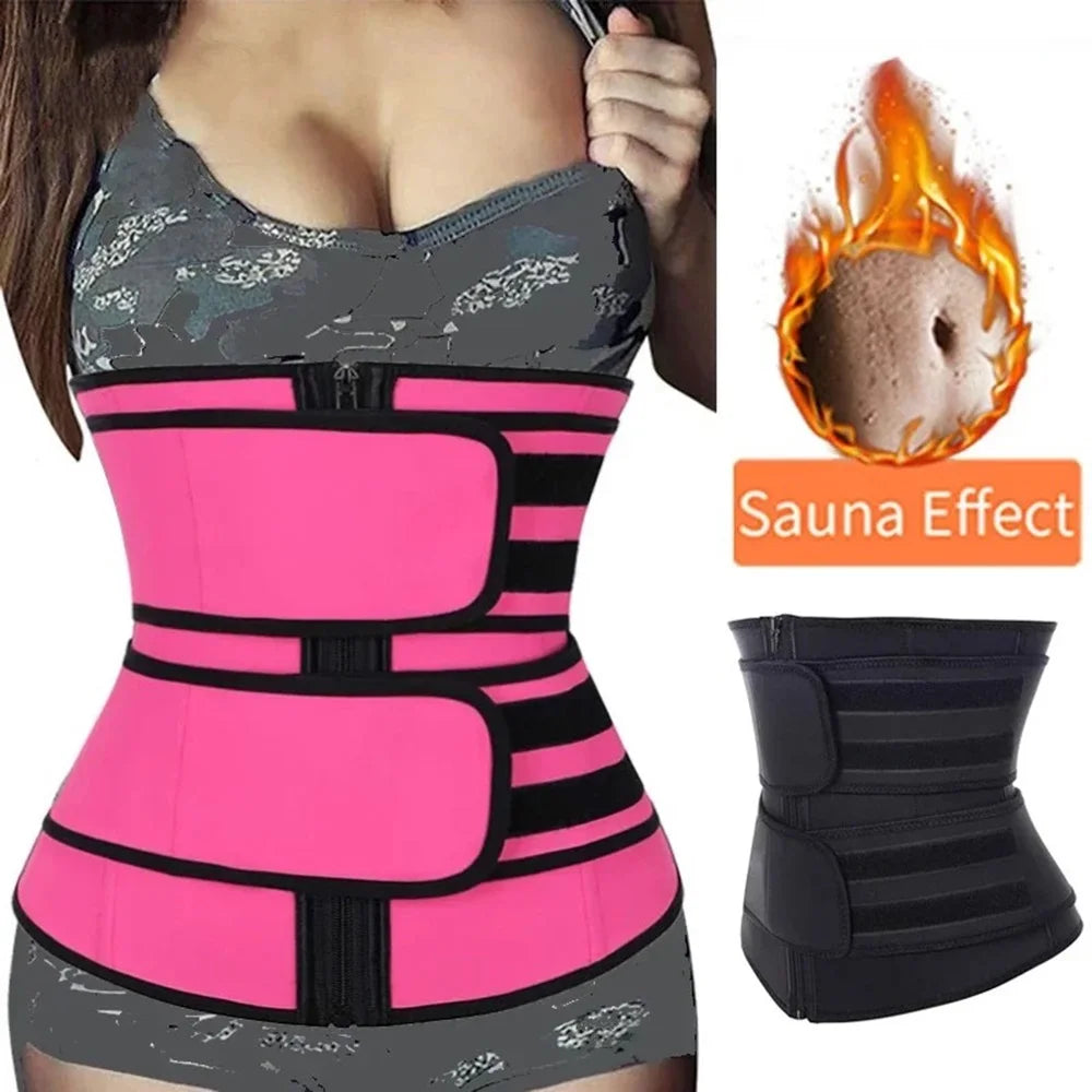 Waist Trainer Slimming Belt – Body Shaper Sport Girdle Sweat Trimmer Cincher for Fitness & Workout