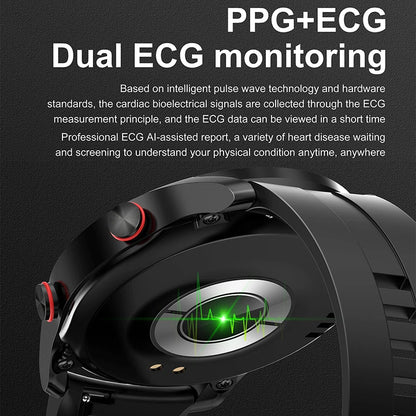 Men’s Bluetooth Smart Watch | Fitness & Activity Tracker | Call & Message Alerts | Waterproof Sports Smartwatch with Box