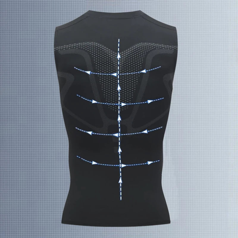 Men's Compression Tank Top Sleeveless Gym Shirt Quick Dry Workout Fitness Vest
