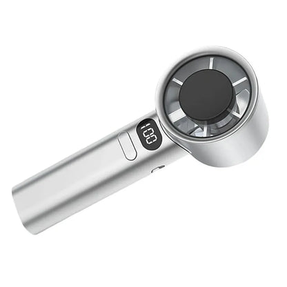 Portable USB Rechargeable Bladeless Handheld Fan – 120 Wind Speeds, High-Speed Mini Personal Electric Fan for Face & Eyelash Drying