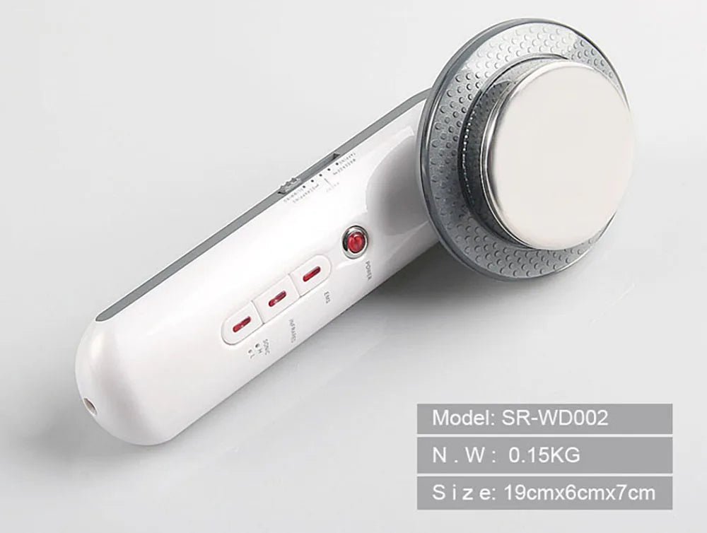 3-in-1 Ultrasonic Body Massager & Skin Firming Device – Microcurrent & Infrared