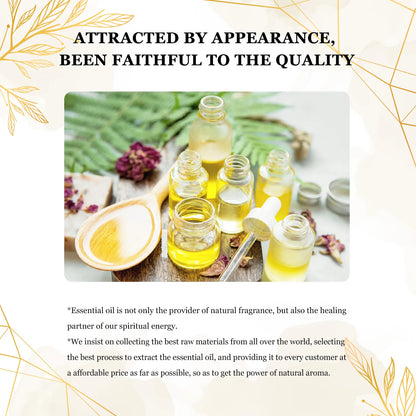 EUQEE 10ml Natural Plant Essential Oil with Dropper – Pure Lavender, Jasmine, Eucalyptus, Vanilla Oils for Diffuser, Humidifier, Aromatherapy