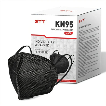 KN95 Face Masks 5-Layer Protective Masks Individually Wrapped Breathable Foldable