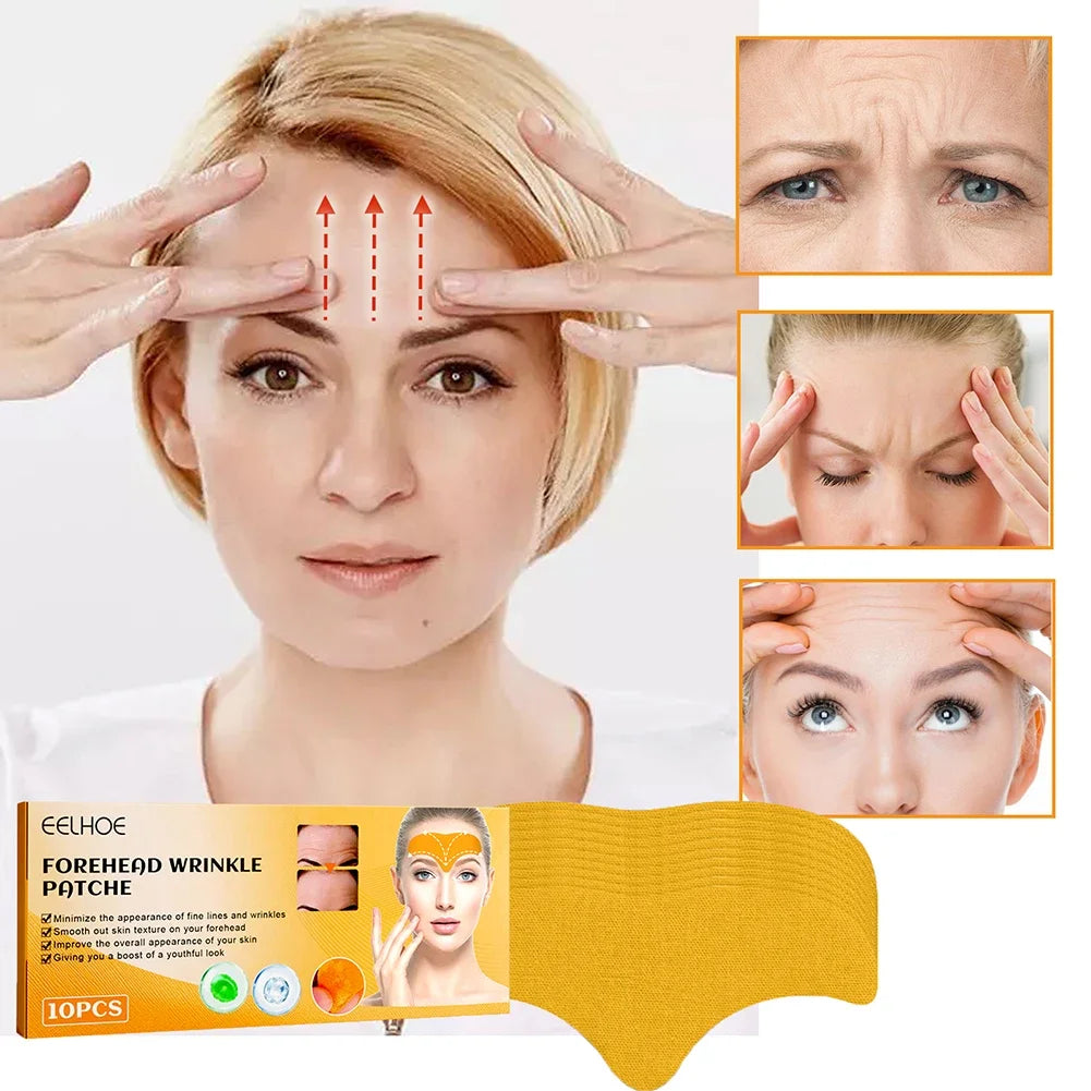10-100pcs Forehead Wrinkle Patches – Anti-Wrinkle Gel Patches for Forehead Line Removal & Skin Care
