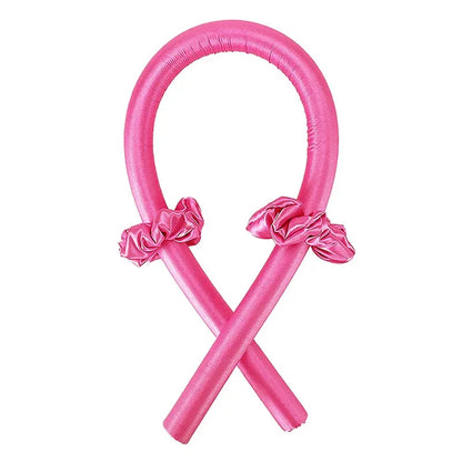 Heatless Curling Rod Headband – Soft Foam Hair Curlers for Sleeping, No-Heat Silk Curl Ribbon for Natural Waves & Curls