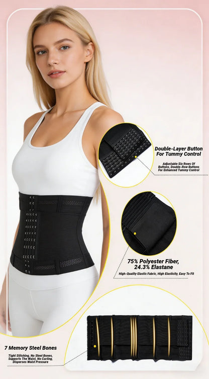 Women’s Waist Trainer Corset Body Shaper Firm Tummy Control Waist Cincher Belt