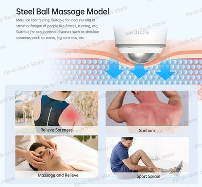 Stainless Steel Ice Roller for Face Cooling Massage Puffiness Skin Care Tool