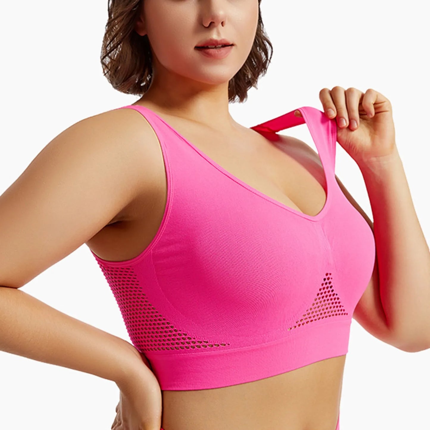 Women’s Sports Bra – Breathable Support Yoga & Running Bra, Soft Shock-Absorbing Fitness Top (No Underwire)