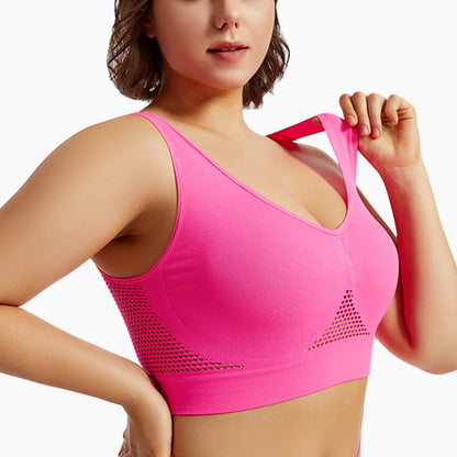 Women’s Sports Bra – Breathable Support Yoga & Running Bra, Soft Shock-Absorbing Fitness Top (No Underwire)