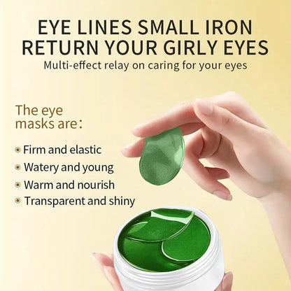 60pcs Aloe Vera Collagen Eye Masks – Anti-Dark Circles, Puffy Eyes, Moisturizing & Firming Under Eye Patches for Skincare