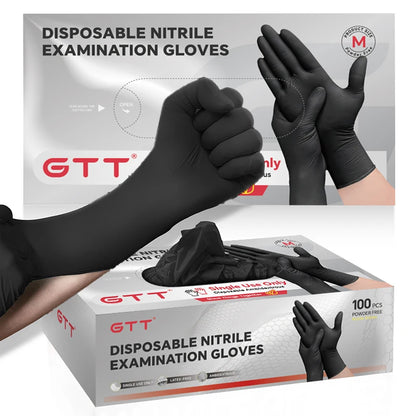 GTT Nitrile Disposable Gloves 5.5 Mil Powder Free Latex Free Purple S-XL