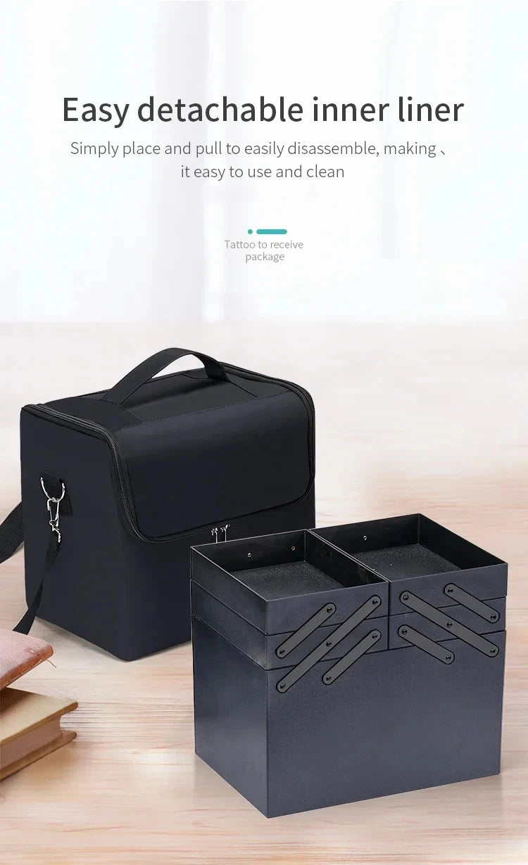 Large Capacity Makeup Bag Cosmetic Organizer Case Waterproof Travel Beauty Box