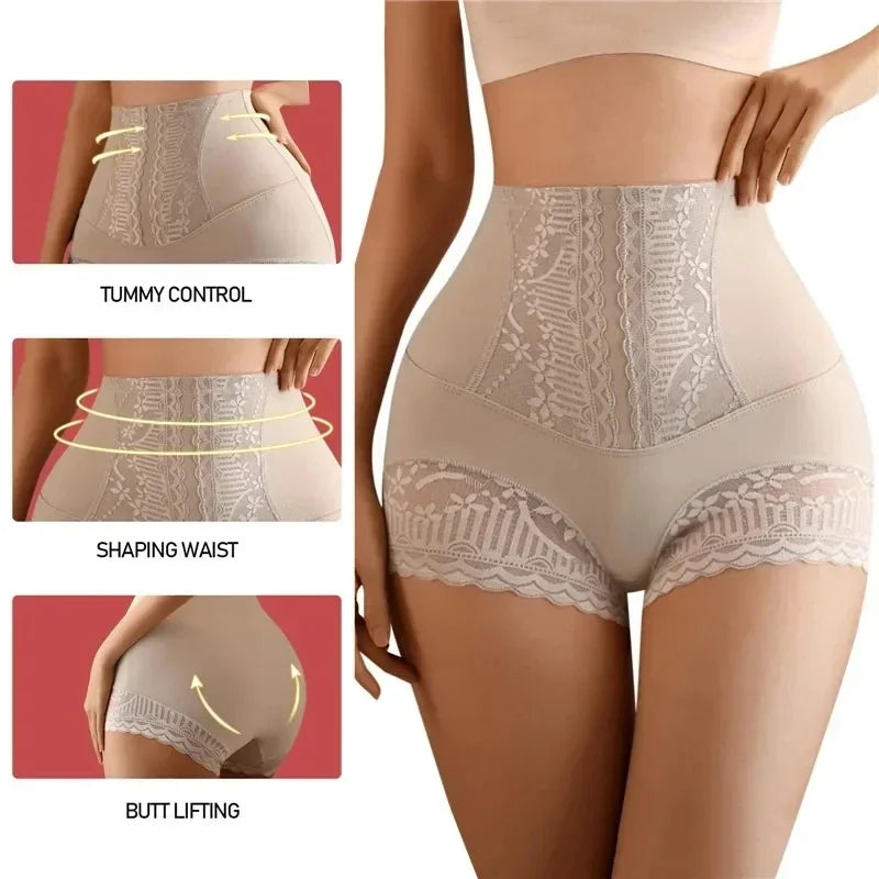 Women’s High Waist Shapewear Shorts Tummy Control Body Shaper Panties Slimming Underwear