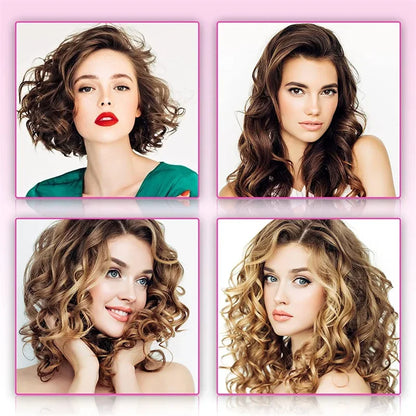 10PCS / 20PCS Silicone Heatless Hair Curlers – Soft Rubber No-Clip Hair Rollers for DIY Waves & Curls