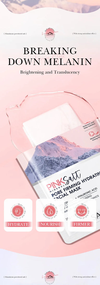 5pcs SADOER Himalayan Pink Salt Face Mask – Hydrating, Brightening & Firming Facial Skincare Treatment