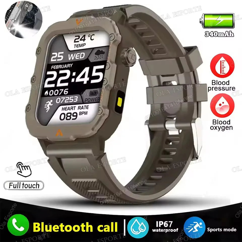 Men’s & Women’s Smart Watch – Fitness Tracker with Heart Rate, Sleep Monitor, Waterproof & Bluetooth Calls for iOS & Android