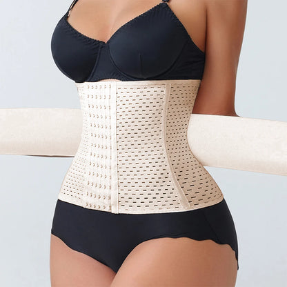 Women’s Adjustable Waist Trainer Corset Double Belt Tummy Control Workout Shapewear