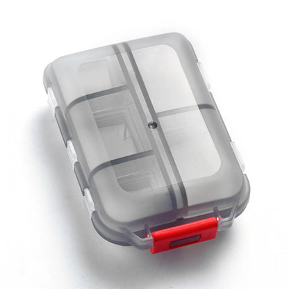 10-Grid Portable Pill Organizer – Small Weekly Travel Pill Box & Pocket-Sized Medicine Case