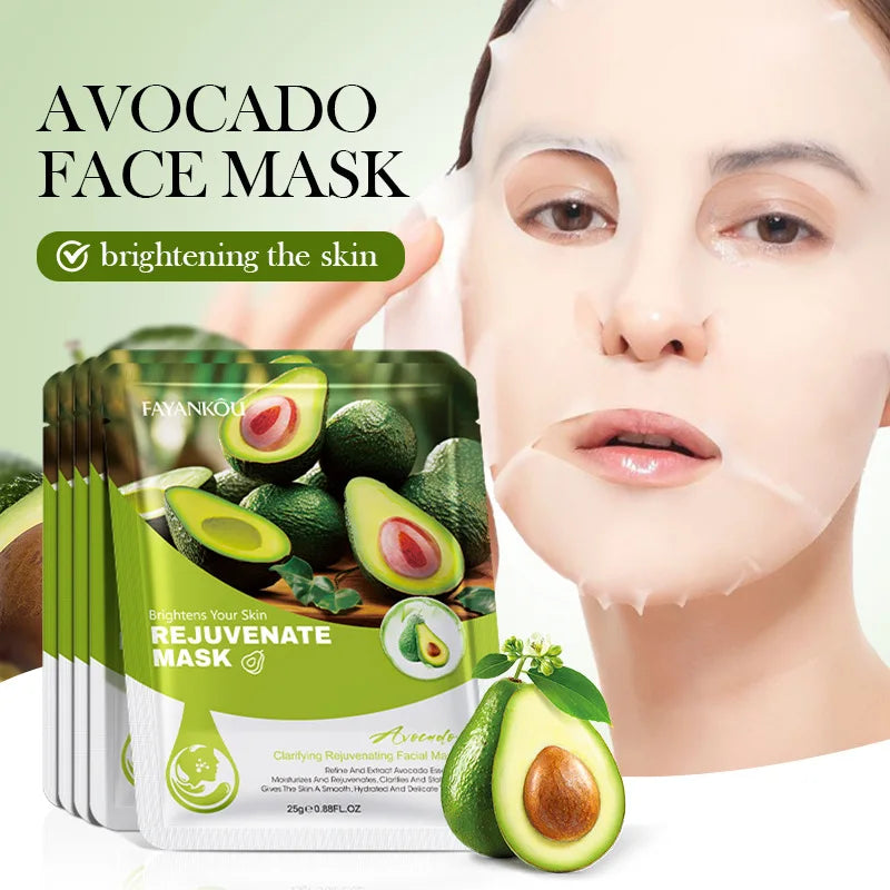 10 Pcs Fruit Facial Masks – Moisturizing, Brightening & Firming Korean Skincare Sheet Masks for Hydrating Face Care