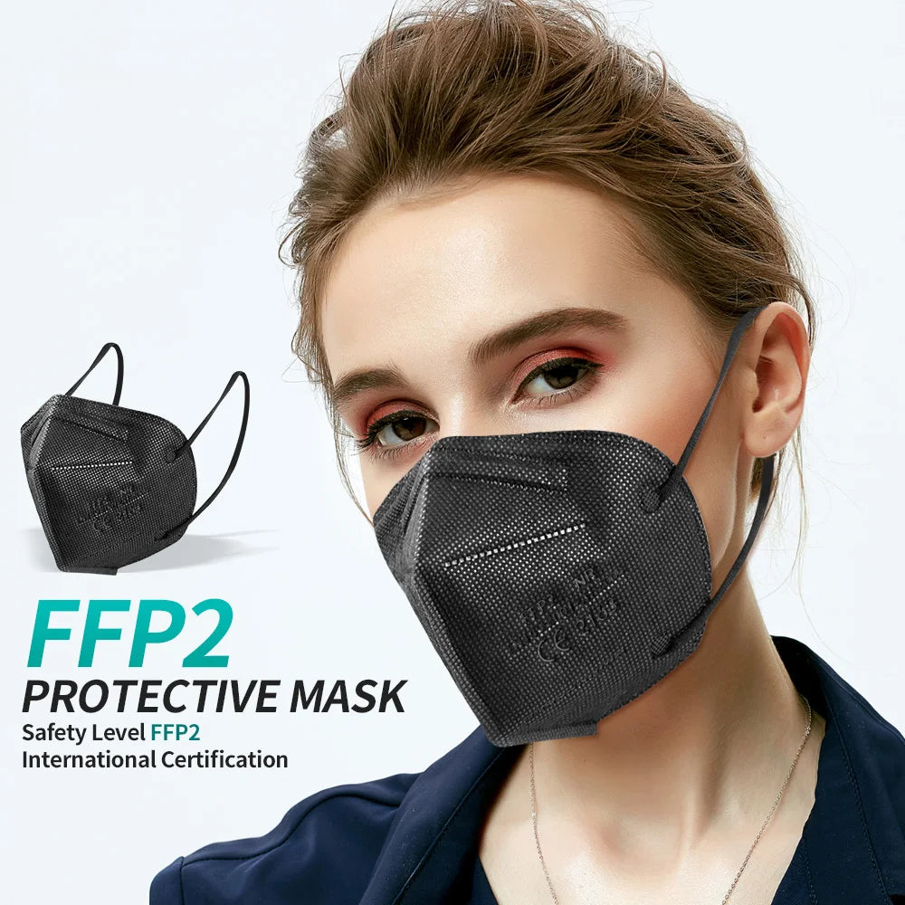 Multi-Color KN95 Face Masks 10/50/100/200 PCS – 5-Layer Protection