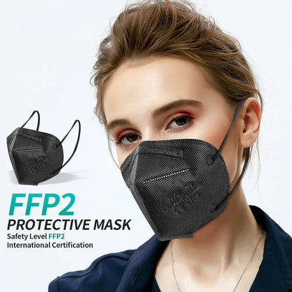 Multi-Color KN95 Face Masks 10/50/100/200 PCS – 5-Layer Protection
