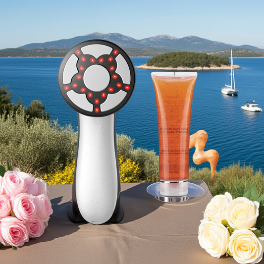 Cordless Body Sculpting Massager – RF, Red Light & Vibration – Handheld Skin Tightening & Toning Device for Belly, Waist, Arms & Legs